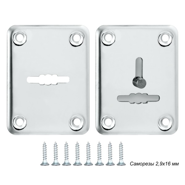 Декоративная Punto (Пунто) накладка ESC081-SS (нержавейка) на сув. замок (1 пара) "2" Декоративная Punto (Пунто) накладка ESC081-SS (нержавейка) на сув. замок (1 пара) "2"