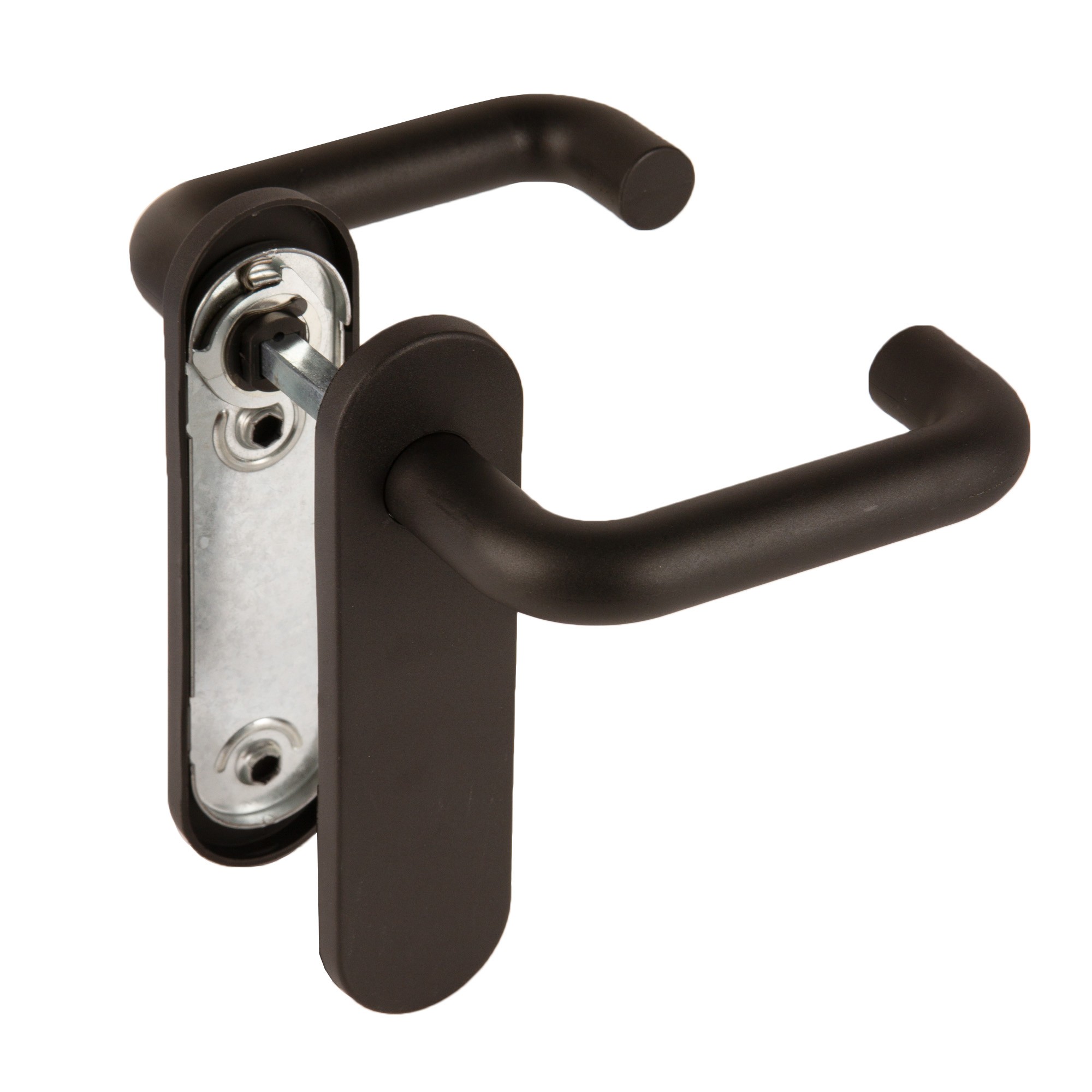 Ручка Fuaro (Фуаро) дверная FP.DH172.0433 W/CYL HOLE NE (9x140) без отверстий под ЦМ BL-24 черный Ручка Fuaro (Фуаро) дверная FP.DH172.0433 W/CYL HOLE NE (9x140) без отверстий под ЦМ BL-24 черный