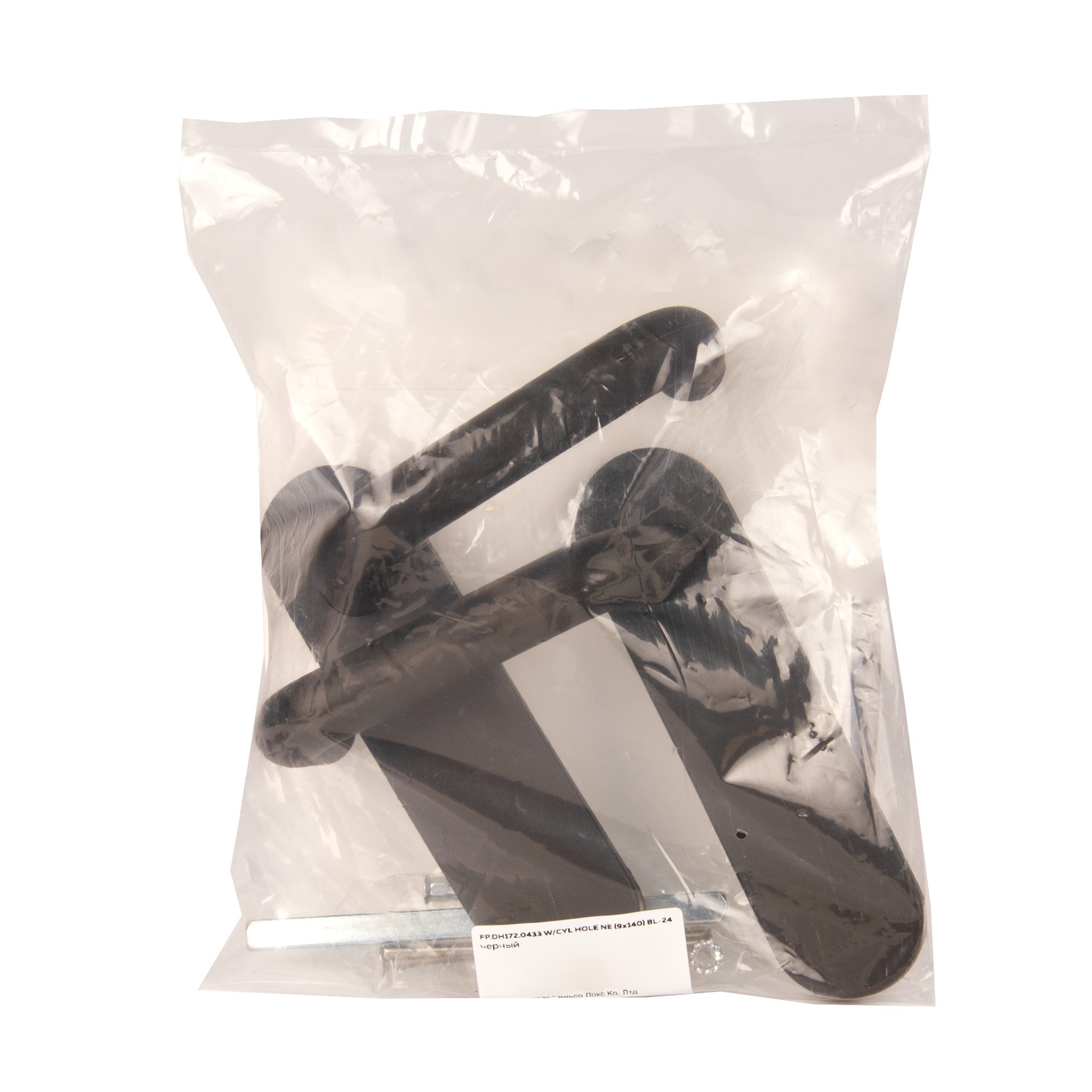 Ручка Fuaro (Фуаро) дверная FP.DH172.0433 W/CYL HOLE NE (9x140) без отверстий под ЦМ BL-24 черный Ручка Fuaro (Фуаро) дверная FP.DH172.0433 W/CYL HOLE NE (9x140) без отверстий под ЦМ BL-24 черный