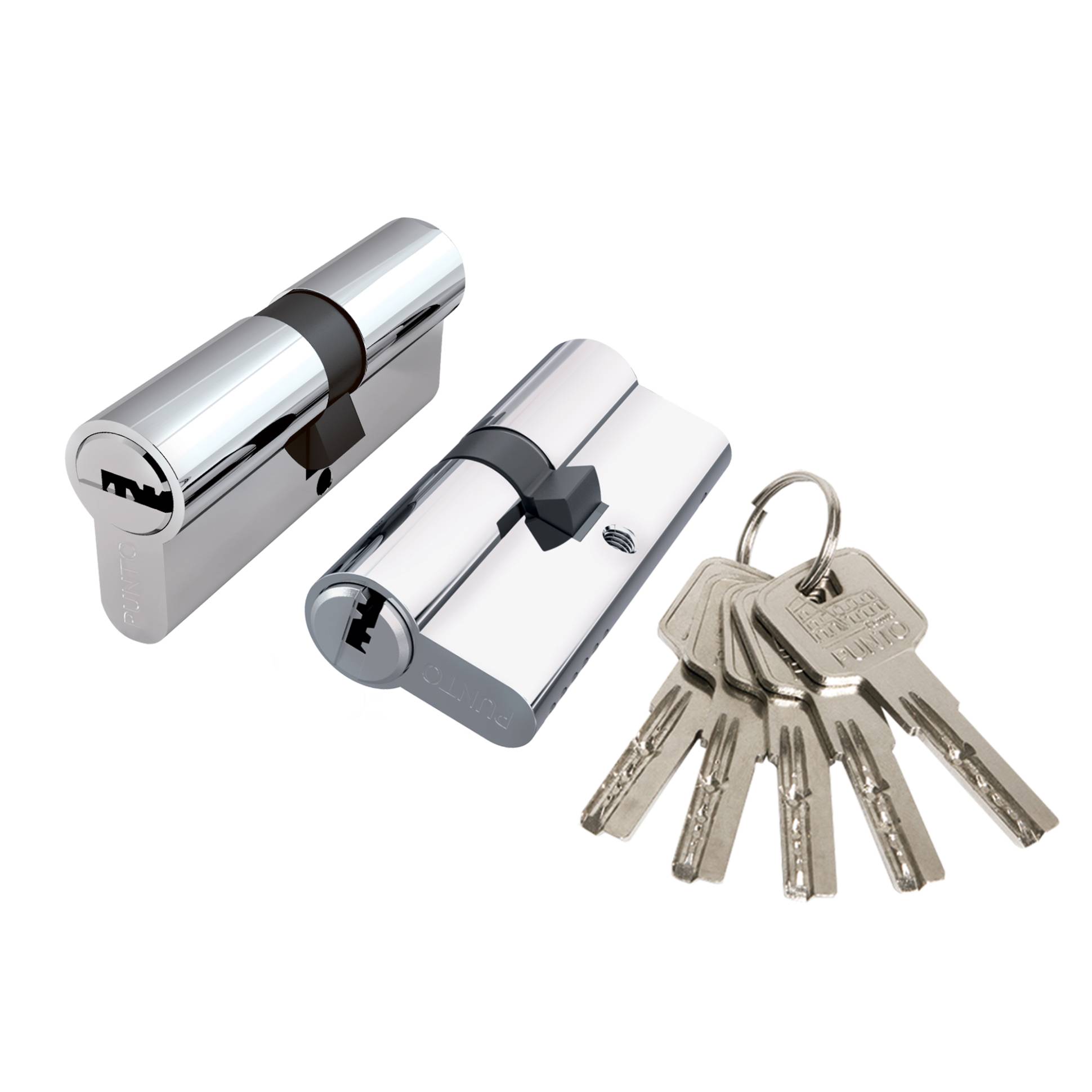 Цилиндровый Punto (Пунто) механизм Z3000Key80(30+10+40) СP хром 