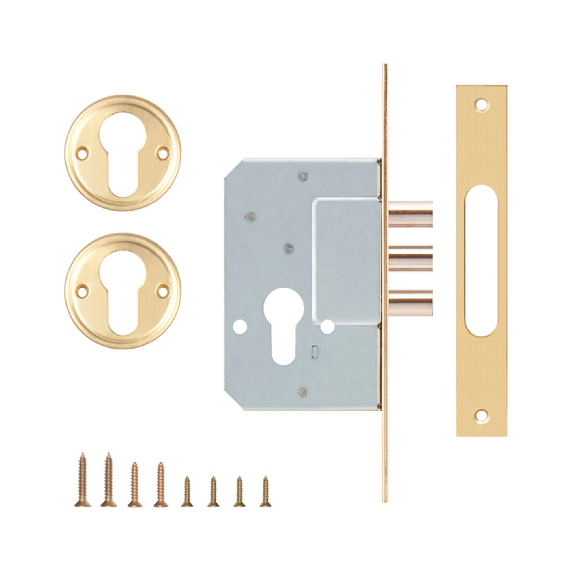 Корпус Kale kilit (Кале килит) врезного замка 189/3M (45 mm) w/b (латунь) Корпус Kale kilit (Кале килит) врезного замка 189/3M (45 mm) w/b (латунь)