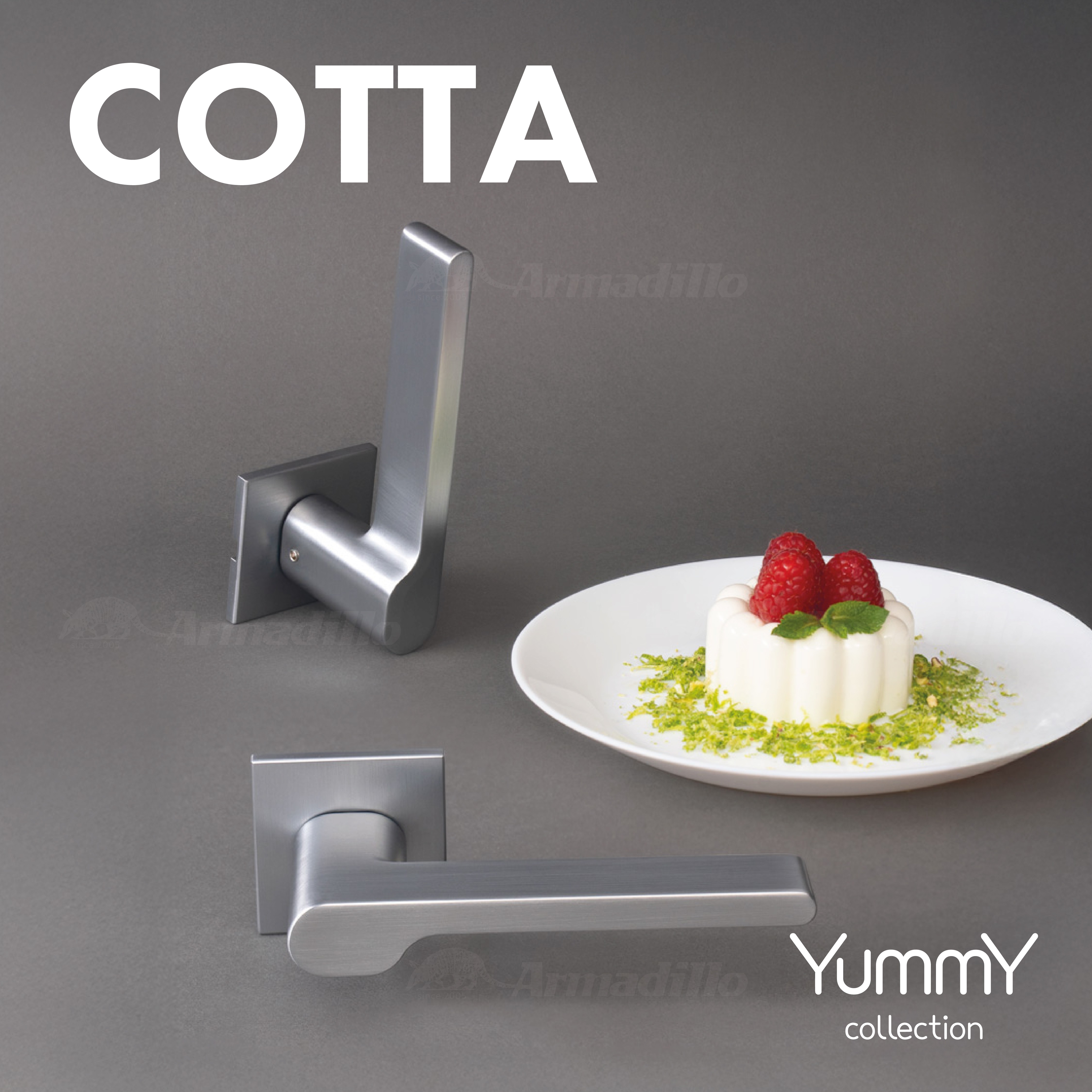 Ручка Armadillo (Армадилло) раздельная K.YM.COTTA MWSC-33 итальянский тисненый 