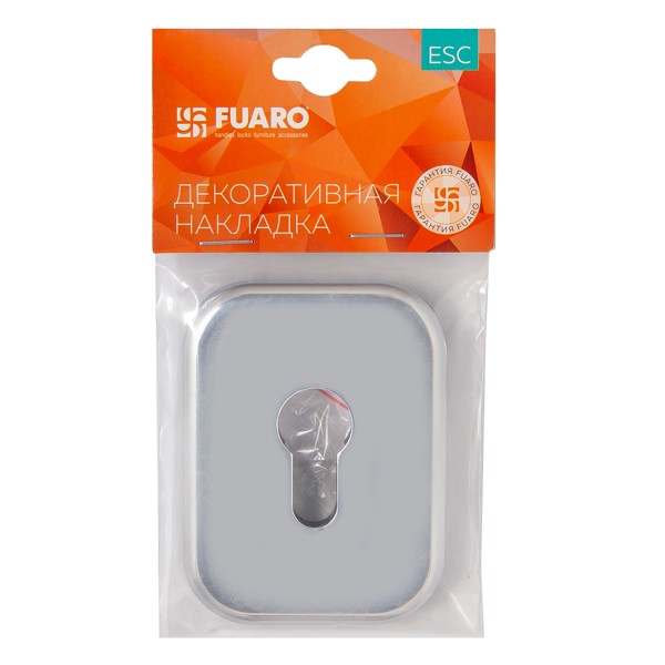 Накладка Fuaro (Фуаро) на цилиндр ESC.C.XL/K.486 (ESC 486-C SQ XL) CP хром (1 шт.) 