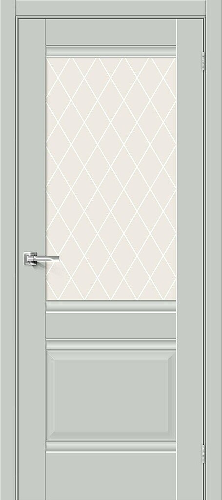 Прима-3 (ПО) White Сrystal | Grey Matt