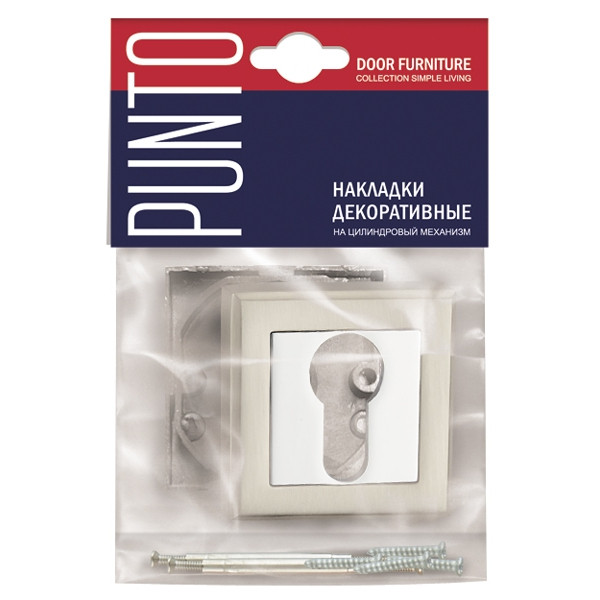 Накладка Punto (Пунто) под цилиндр ET.K.QL52 (ET QL) BL-24 черный 