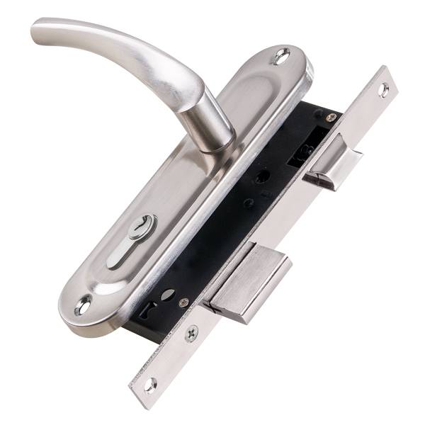 Замок Punto (Пунто) цилиндровый в комплекте с ручкой LOCKSET16.CRONA.4070-1 (KIT P16 4070 CRONA) SN мат.никель 