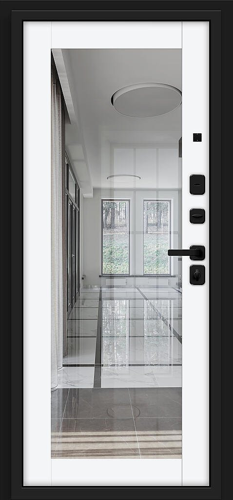 Флэт/SBlack Black Shell/White Silk