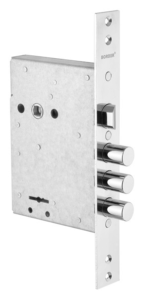 Замок Border (Бордер) врезной сувальдный с защёлкой ЗВ9-8Г, 5 кл. /87317/ 