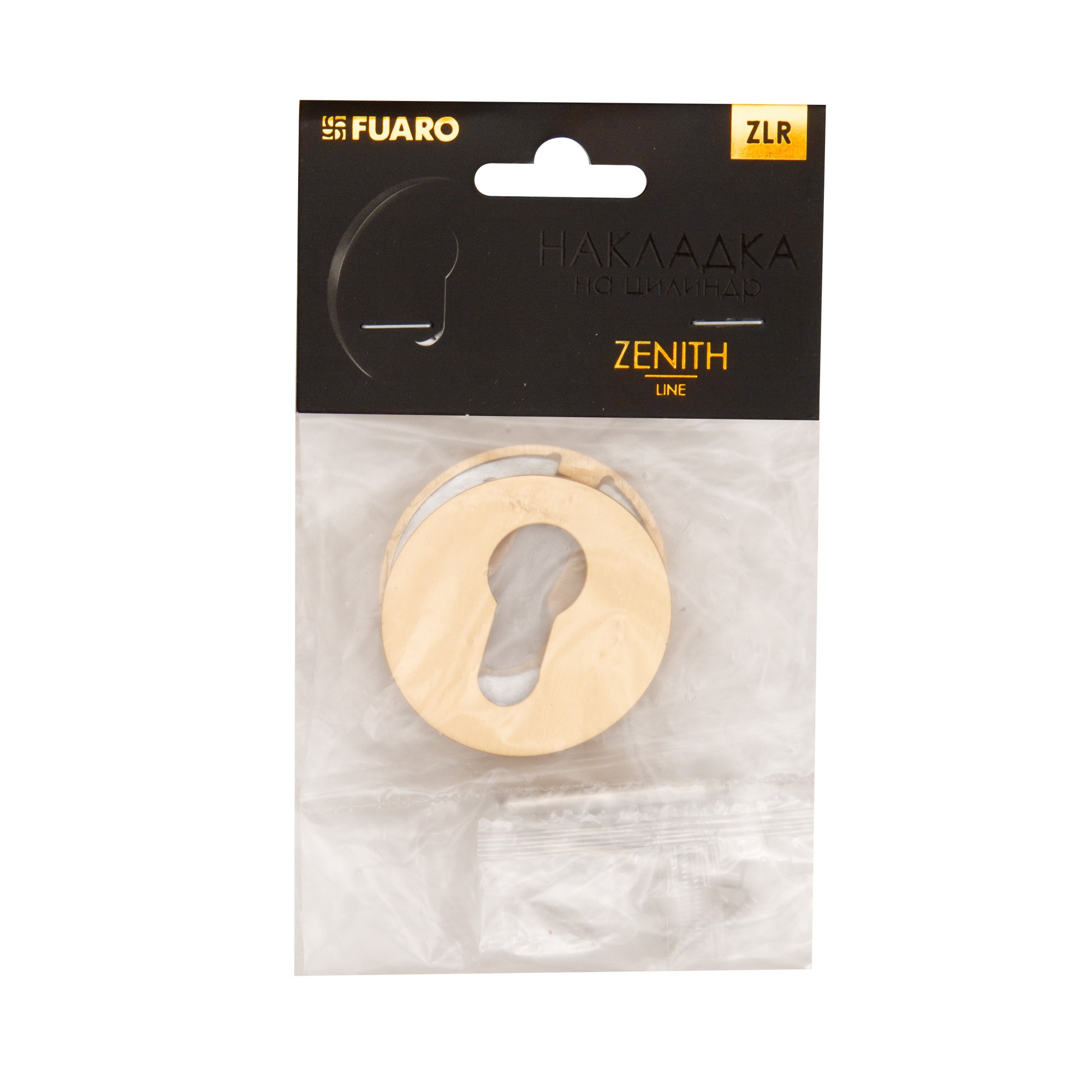 Накладка Fuaro (Фуаро) на цилиндр ET.R.ZLR52 SSG-39 сатинированное золото Накладка Fuaro (Фуаро) на цилиндр ET.R.ZLR52 SSG-39 сатинированное золото