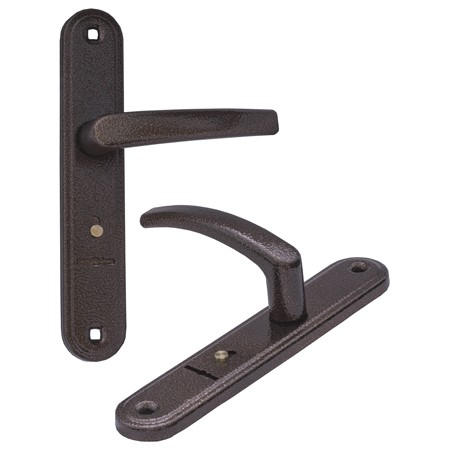 Ручка Guardian (Гардиан) дверная 4131 Вега (черный муар) /124:1:84(9005)/ 