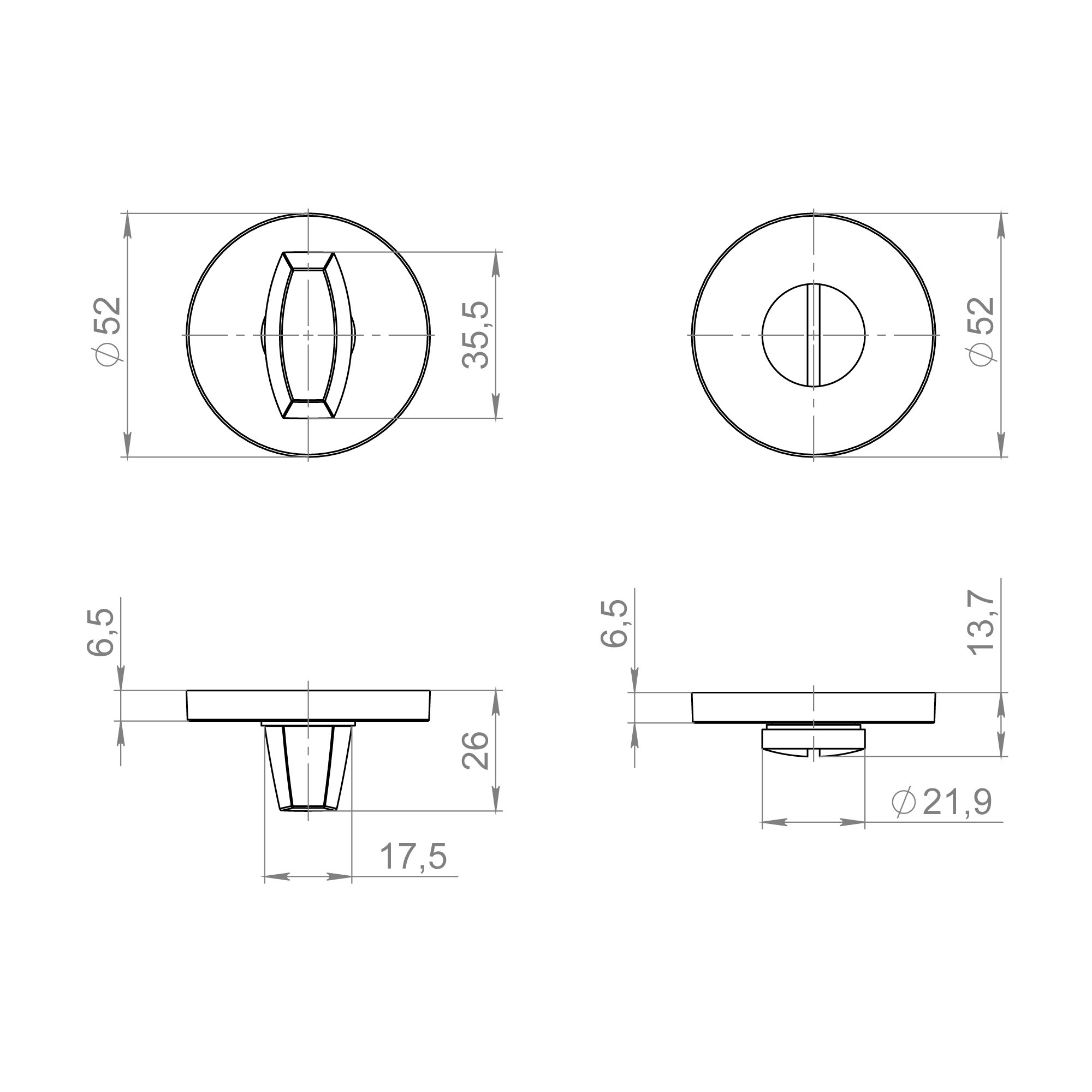 Ручка Fuaro (Фуаро) поворотная BK6.R.ZLR52 BL-24 черный Ручка Fuaro (Фуаро) поворотная BK6.R.ZLR52 BL-24 черный