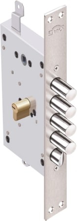 Корпус Elbor (Эльбор) врезного замка с защёлкой Рубин 1.08.21 с тягами /56152/ 