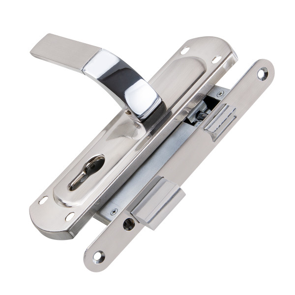 Корпус замка Punto (Пунто) с ручкой LOCKSET25.ORION.5558-1 (KIT P25 5558 ORION) SN/CP мат.никель/хром 