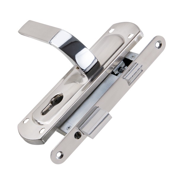 Корпус замка Punto (Пунто) с ручкой LOCKSET25.ORION.5558-1 (KIT P25 5558 ORION) SN/CP мат.никель/хром 