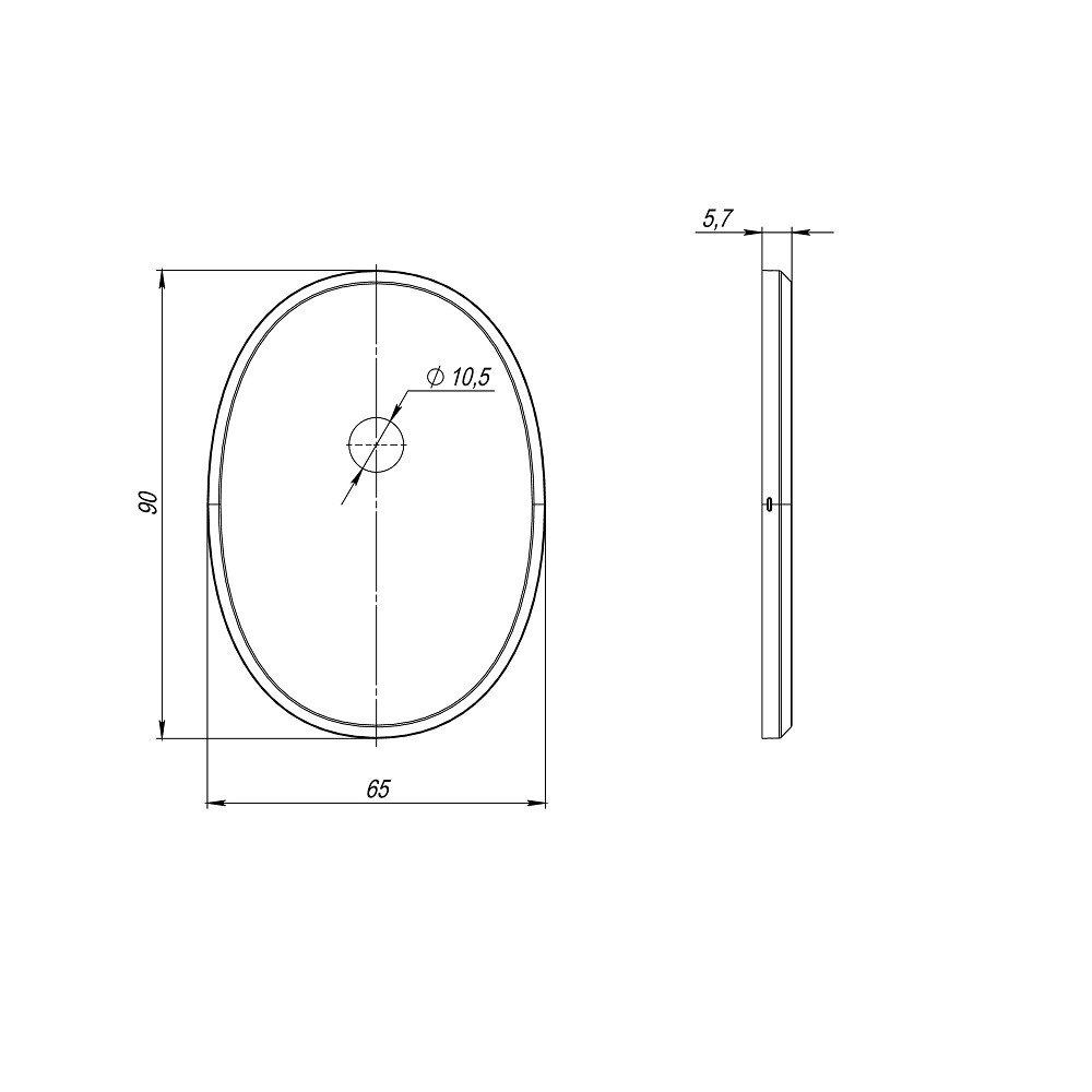Накладка Fuaro (Фуаро) на шток цилиндра ESC.O.ECO/OV.474 (ESC 474) CP хром 