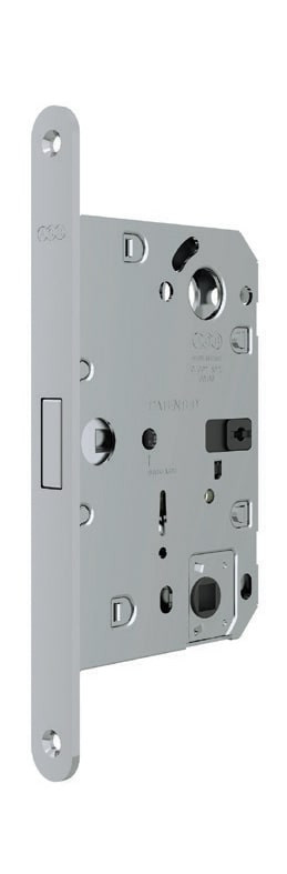 B06132.50.34 AGB (АГБ) Защелка врезная WC (мат хром) тех. уп. без отв. пл. POLARIS WAVE B06132.50.34 AGB (АГБ) Защелка врезная WC (мат хром) тех. уп. без отв. пл. POLARIS WAVE