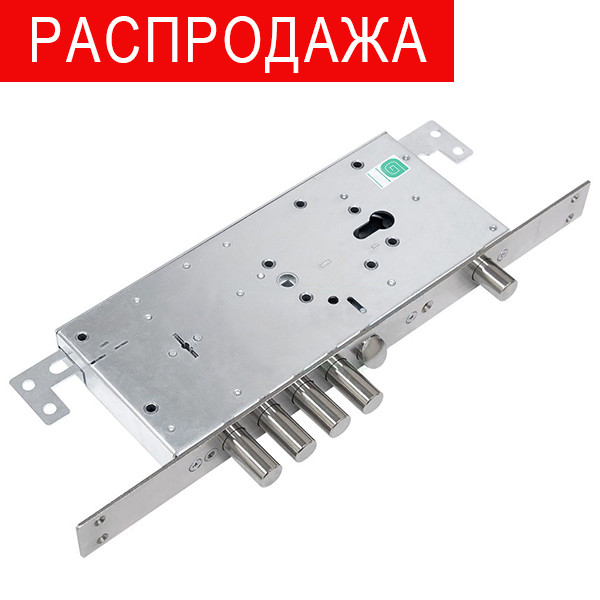 Замок Guardian (Гардиан) врезной двухсистемный ЗВ 75.14 Т с тягами, 5 кл. /128:4242/ 