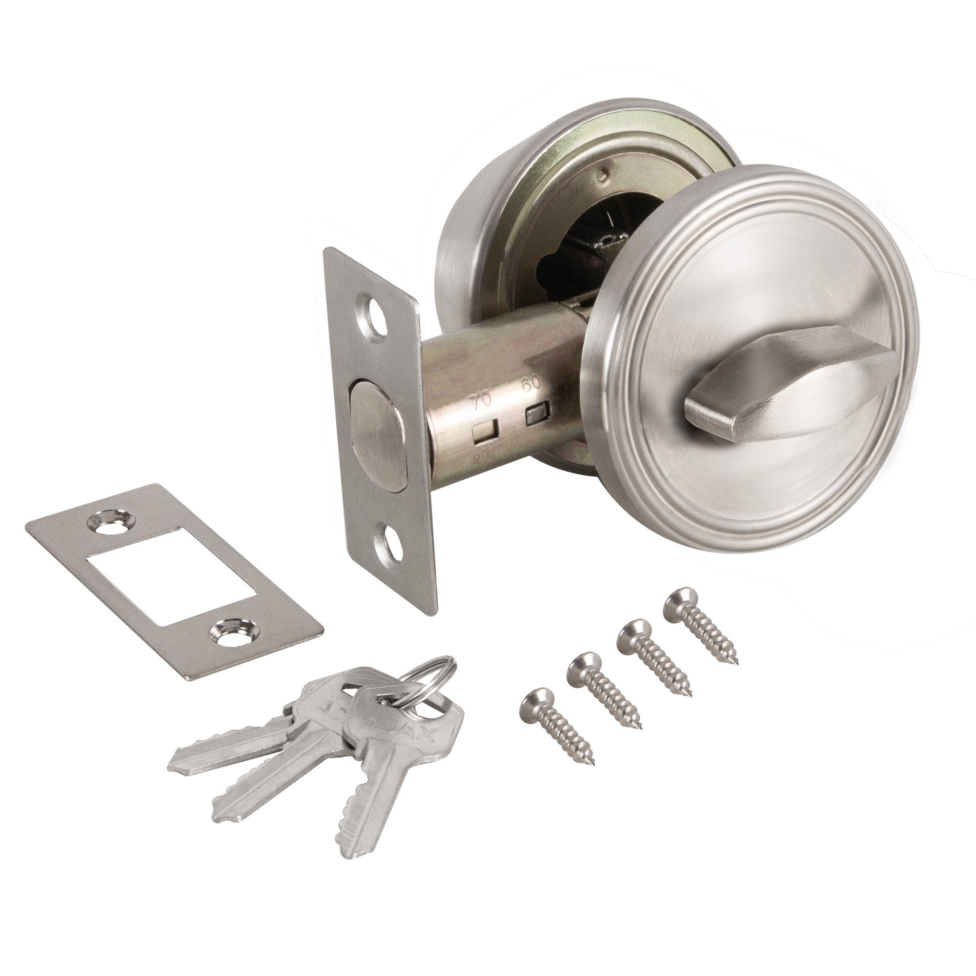 Замок Ajax (Аякс) врезной DK.002 BK SN мат.никель Замок Ajax (Аякс) врезной DK.002 BK SN мат.никель