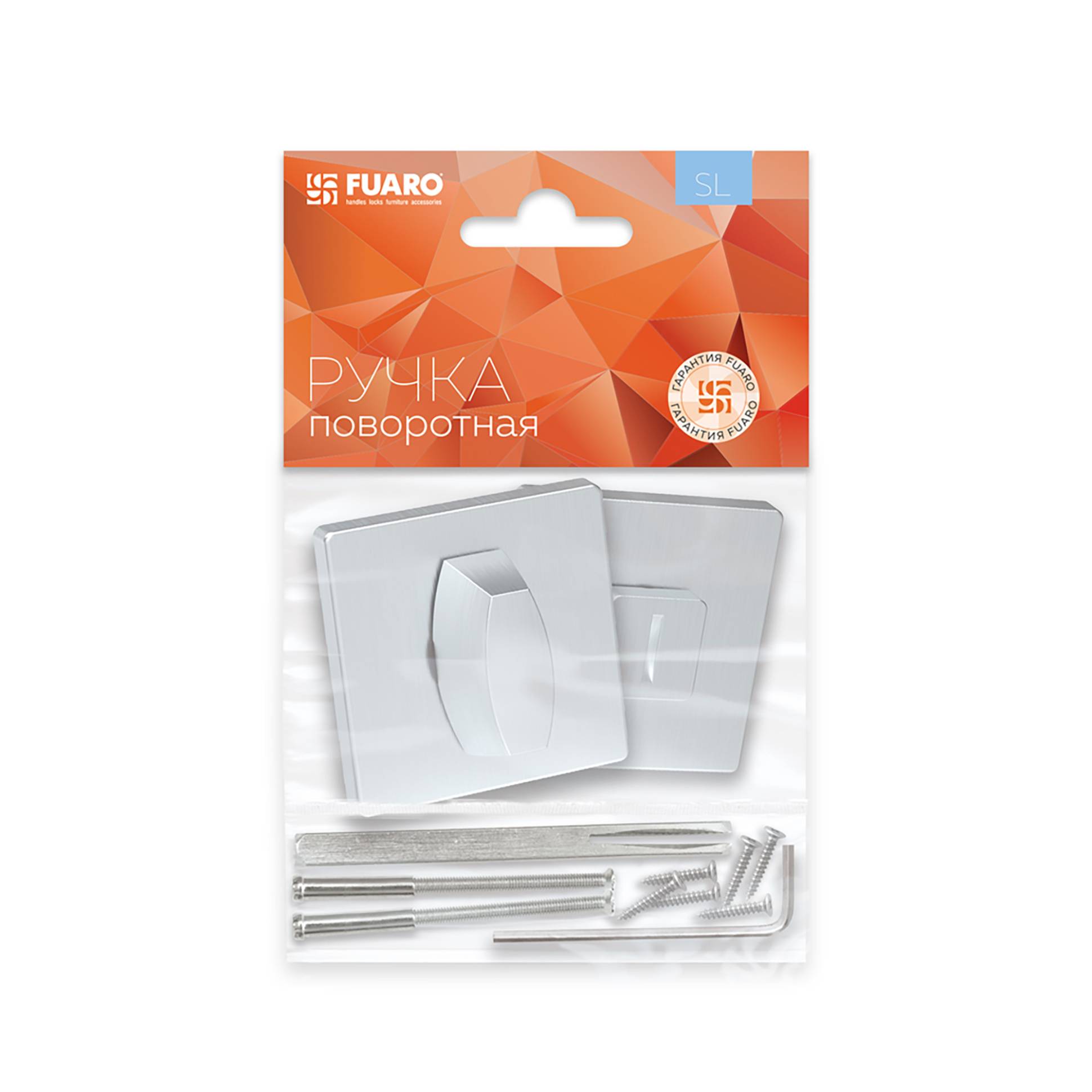 Ручка Fuaro (Фуаро) поворотная BK6.K.SL52 (BK6 SL) SSC-16 сатинированный хром 