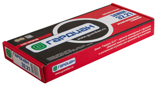 Корпус Guardian (Гардиан) врезного замка с защёлкой ЗВ 32.21 /123:114/ 