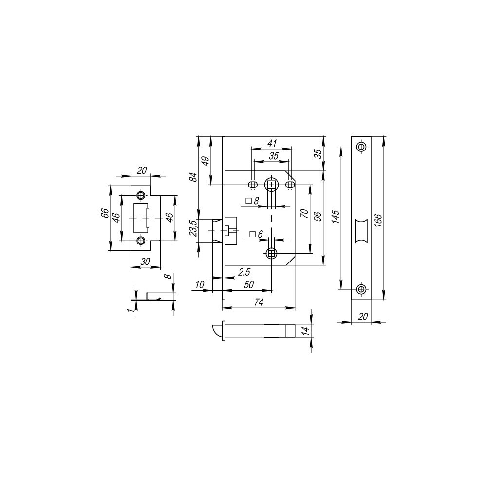 Защелка Fuaro (Фуаро) врезная PLASTP72-50 (P72-50) SSC сатинированный хром Защелка Fuaro (Фуаро) врезная PLASTP72-50 (P72-50) SSC сатинированный хром
