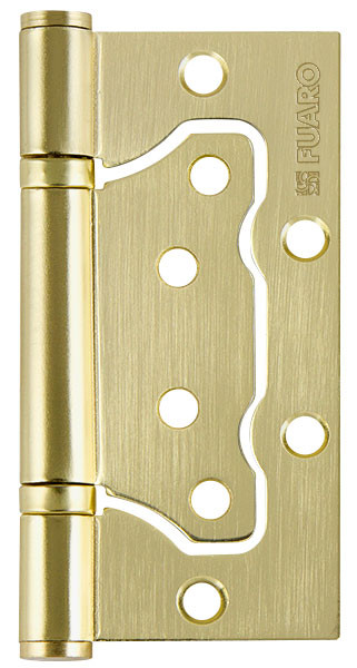 Петля Fuaro (Фуаро) универсальная без врезки IN4500W SB (500-2BB 100x2,5) мат. золото 