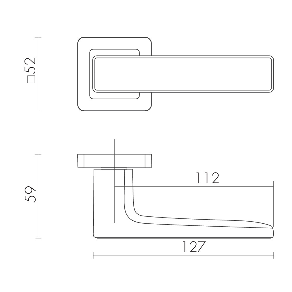 Ручка Fuaro (Фуаро) раздельная K.XM52.DENVER (DENVER XM) GR/CP-23 графит/хром Ручка Fuaro (Фуаро) раздельная K.XM52.DENVER (DENVER XM) GR/CP-23 графит/хром