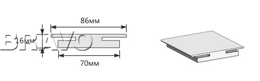 Соединительный элемент 2050*86*16 Соединительный элемент 2050*86*16