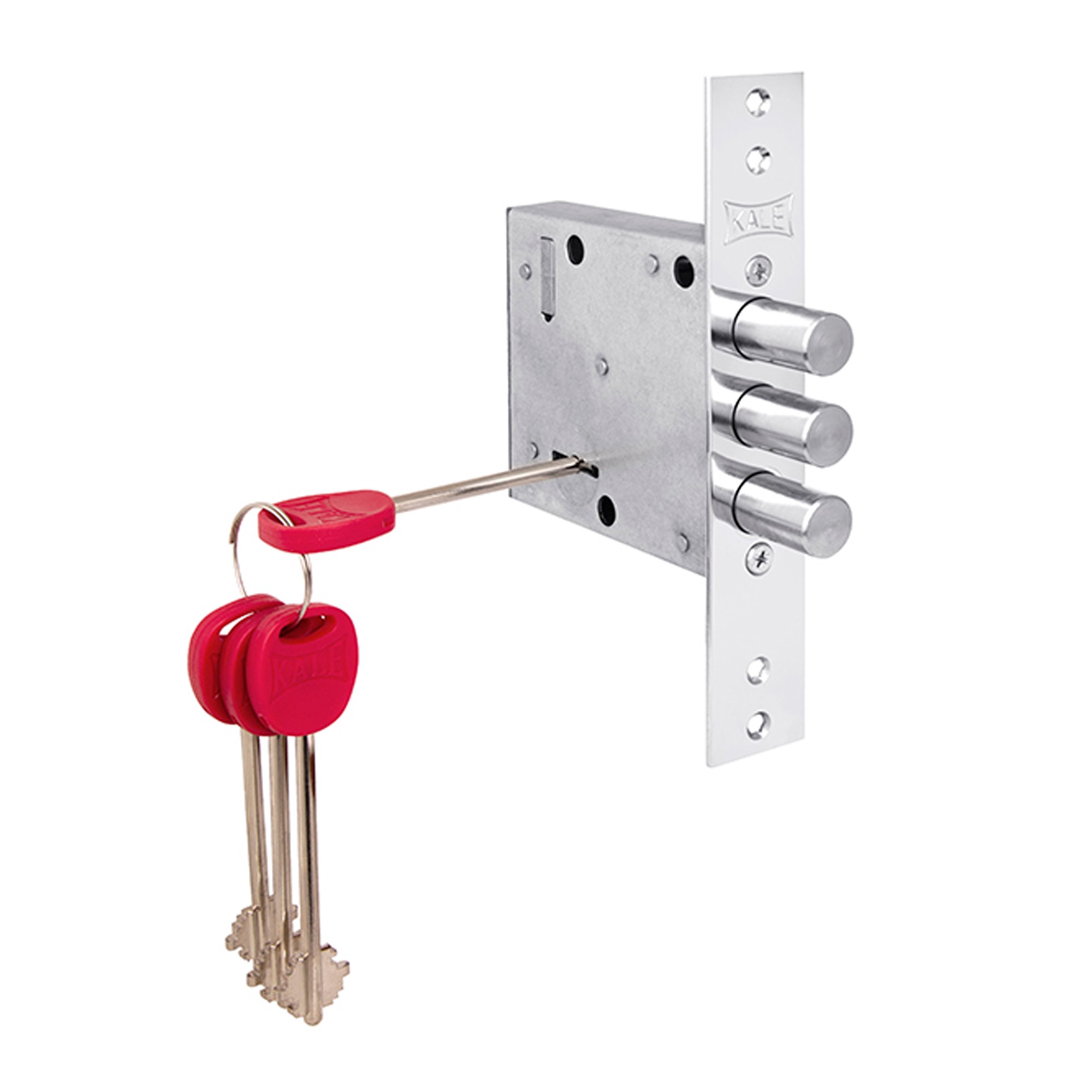 Замок Kale kilit (Кале килит) врезной сувальдный 447/L , 5 кл. (кл. 75 мм) 