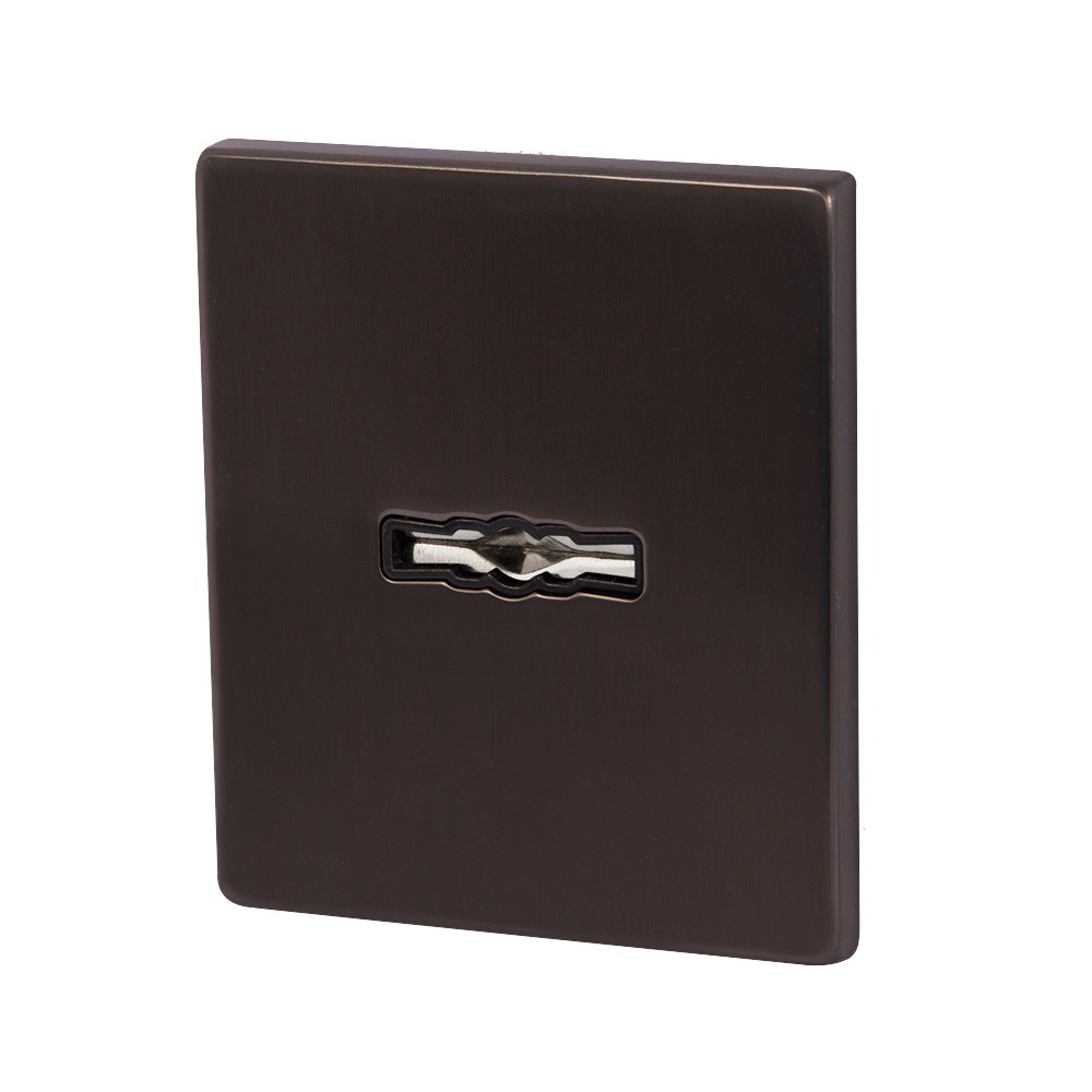 Накладка Armadillo (Армадилло) на сувальдный замок ESC.S-auto.USS/K (PS Protector/USS) BPVD вороненый никель 