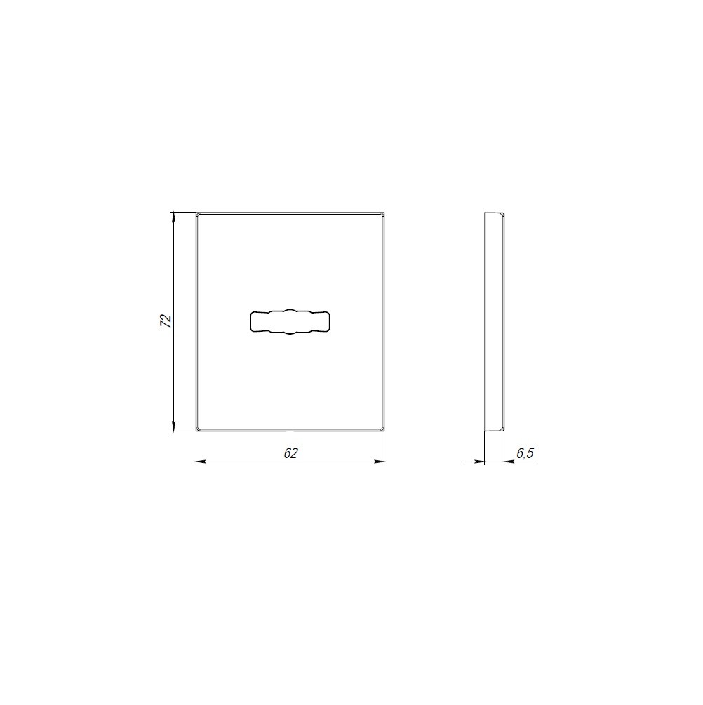 Накладка Armadillo (Армадилло) на сувальдный замок ESC.S-auto.USS/K (PS Protector/USS) BPVD вороненый никель 