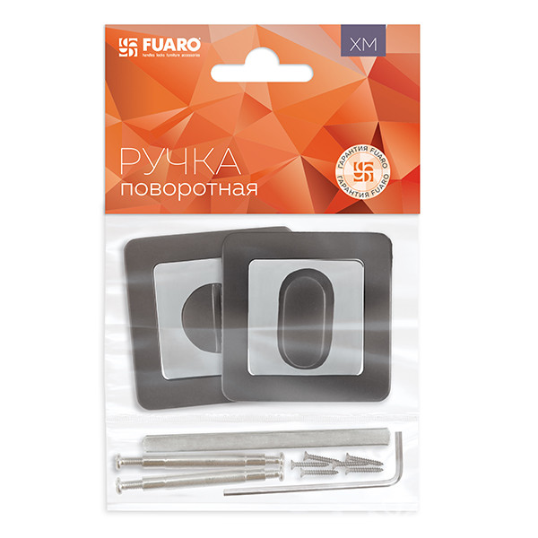 Ручка Fuaro (Фуаро) поворотная BK6.K.XM52 (BK6 XM) GR/CP-23 графит/хром Ручка Fuaro (Фуаро) поворотная BK6.K.XM52 (BK6 XM) GR/CP-23 графит/хром