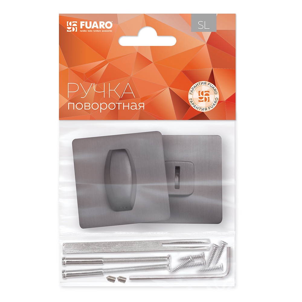 Ручка Fuaro (Фуаро) поворотная BK6.K.SL52 (BK6 SL) GR-23 графит 