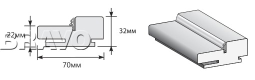 Коробка Телескоп МДФ 2070*70*32 (у,п) Коробка Телескоп МДФ 2070*70*32 (у,п)