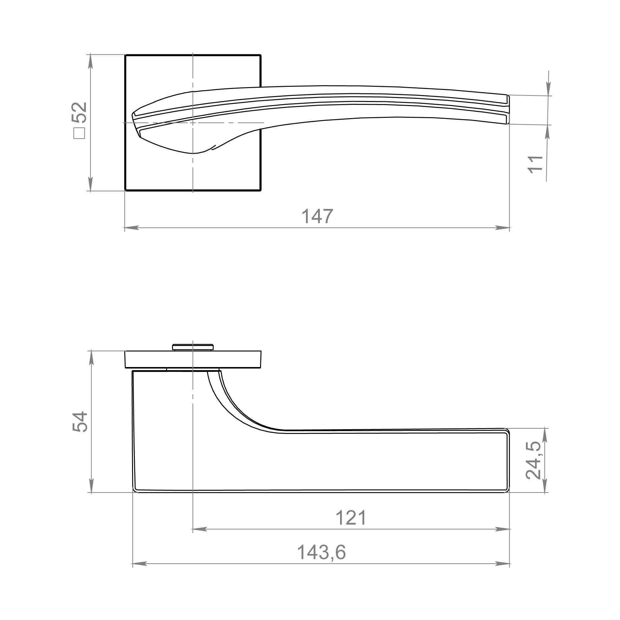 Ручка Fuaro (Фуаро) раздельная K.ZL52.ETALON SSG-39 сатинированное золото Ручка Fuaro (Фуаро) раздельная K.ZL52.ETALON SSG-39 сатинированное золото