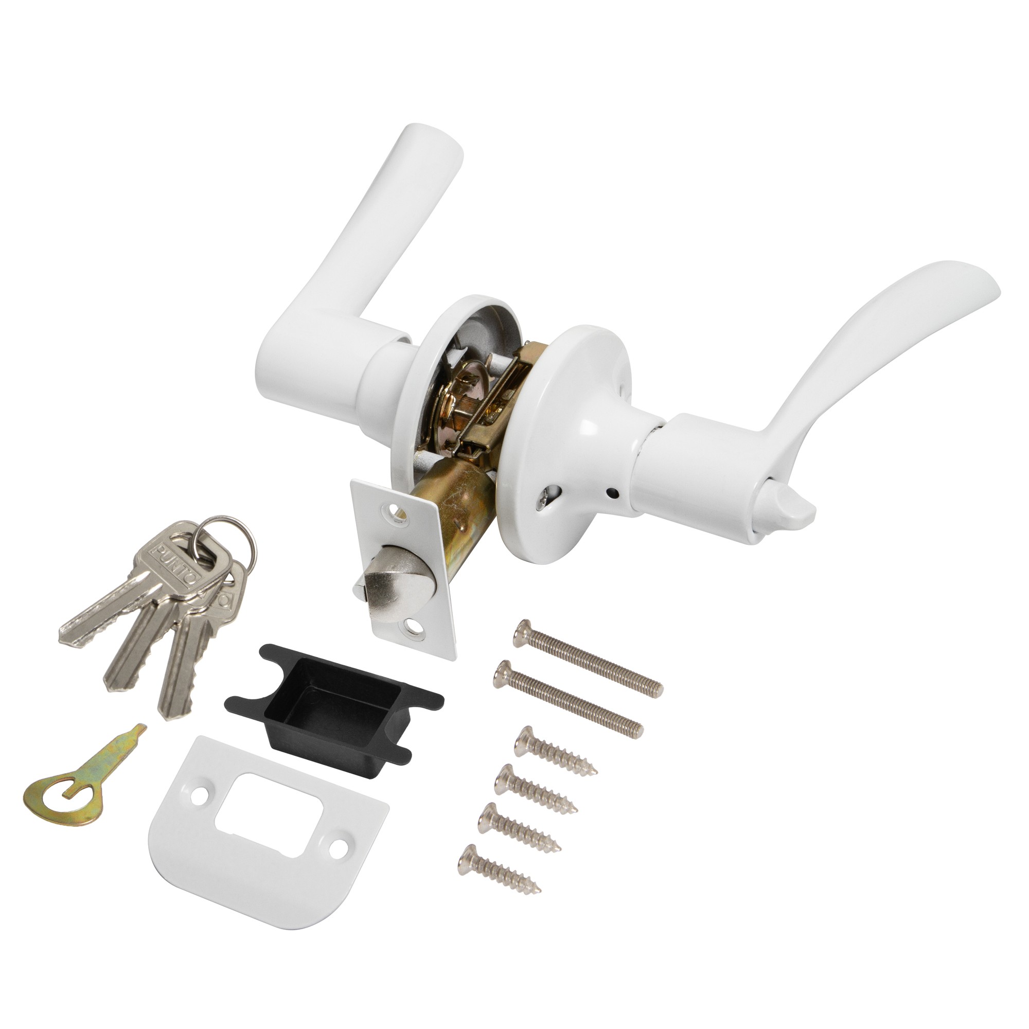 Ручка Punto (Пунто) защелка DK610/BL WH-ET (кл./фик.) белый Ручка Punto (Пунто) защелка DK610/BL WH-ET (кл./фик.) белый