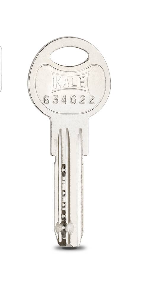 Цилиндровый Kale kilit (Кале килит) механизм 164 SN/62 (26+10+26) mm никель 5 кл. 