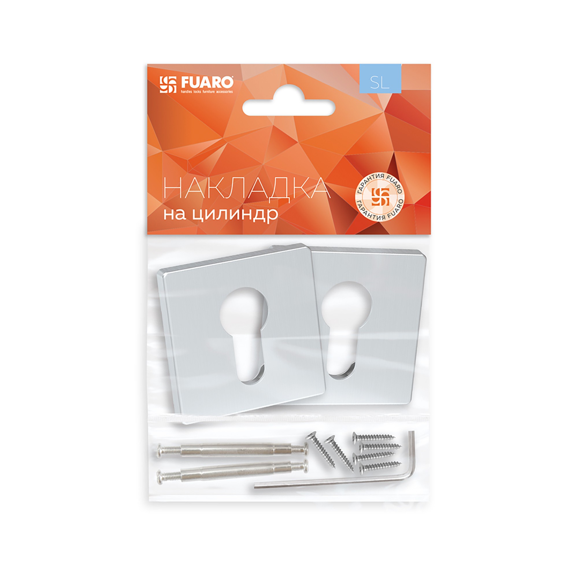 Накладка Fuaro (Фуаро) под цилиндр ET.K.SL52 (ET SL) BL-24 черный 