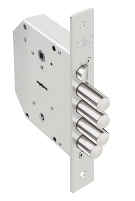 Замок Elbor (Эльбор) врезной сувальдный с задвижкой и защёлкой RеХ.3.9 (правый), 5 кл. 