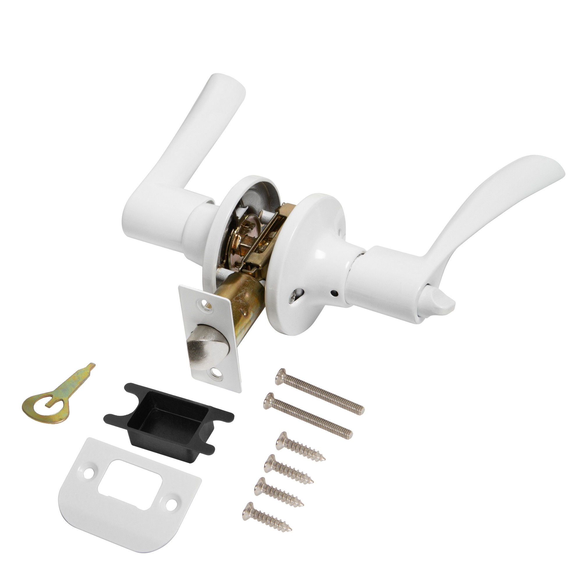 Ручка Punto (Пунто) защелка DK610/BL WH-BK (фик.) белый Ручка Punto (Пунто) защелка DK610/BL WH-BK (фик.) белый