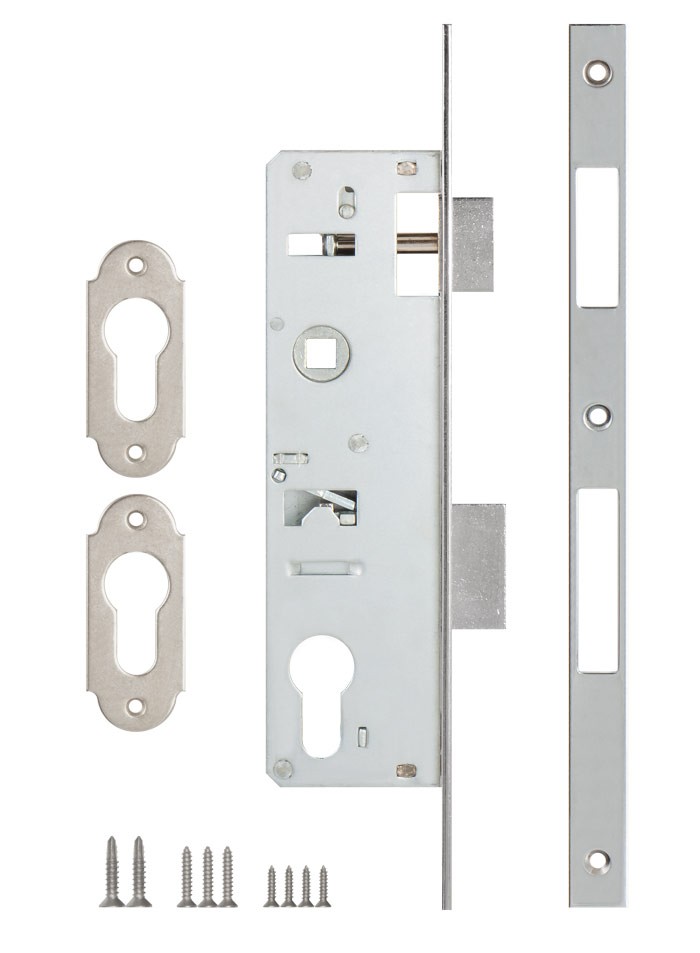 Корпус Kale kilit (Кале килит) узкопрофильного замка с защёлкой 153/P (30 mm) w/b (хром) Корпус Kale kilit (Кале килит) узкопрофильного замка с защёлкой 153/P (30 mm) w/b (хром)