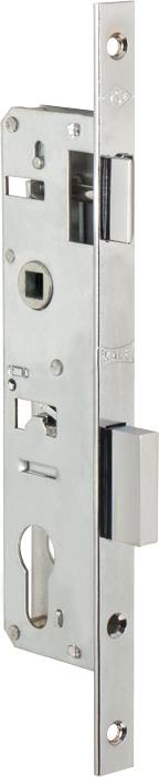 Корпус Kale kilit (Кале килит) узкопрофильного замка с защёлкой 153/P (30 mm) w/b (хром) 