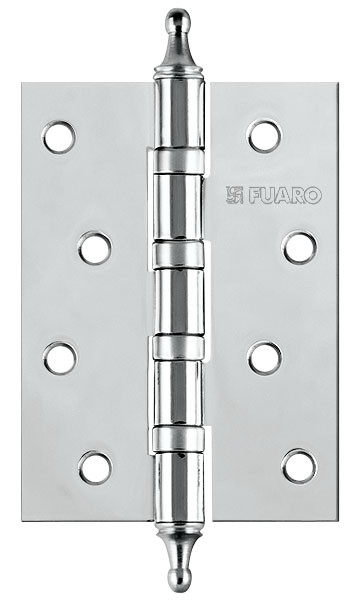Петля Fuaro (Фуаро) универсальная IN4400UA-BL CP (4BB/A/BL 100x75x2,5) хром БЛИСТЕР 