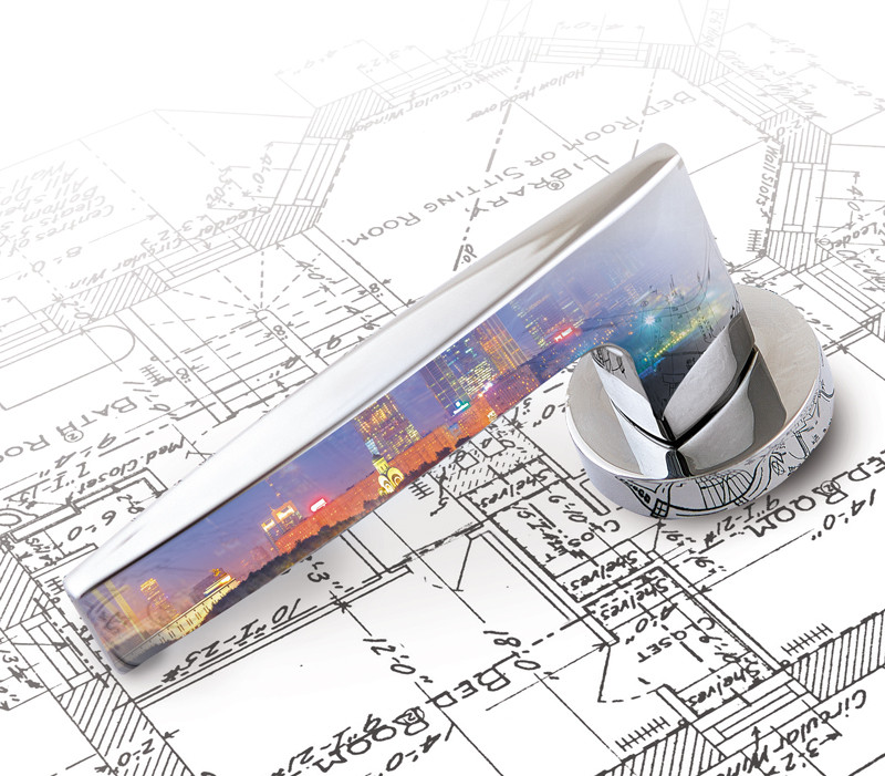 Ручка Armadillo (Армадилло) раздельная R.URB52.SQUID (SQUID URB9) CP-8 хром 