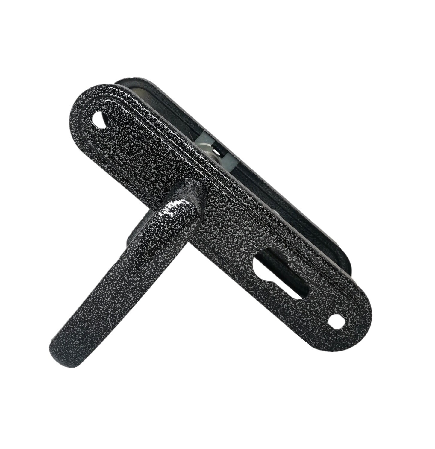 Ручка дверная Absolyute (Абсолют) на планке РФ1-55.08 (серебро) 