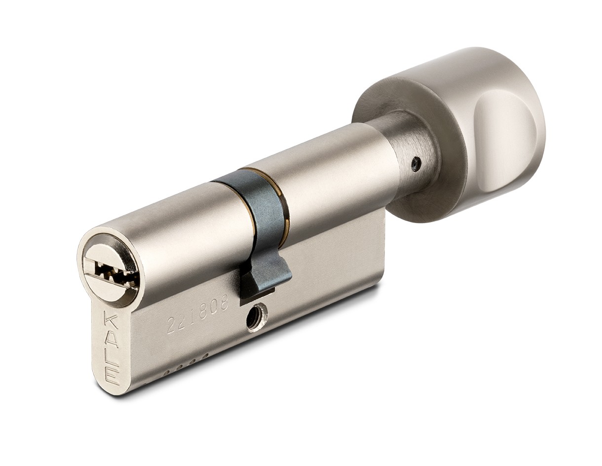 Цилиндровый механизм Kale kilit (Кале килит) с вертушкой 164 OBS SCE/100 (45+10+45) mm никель 5 кл. new 