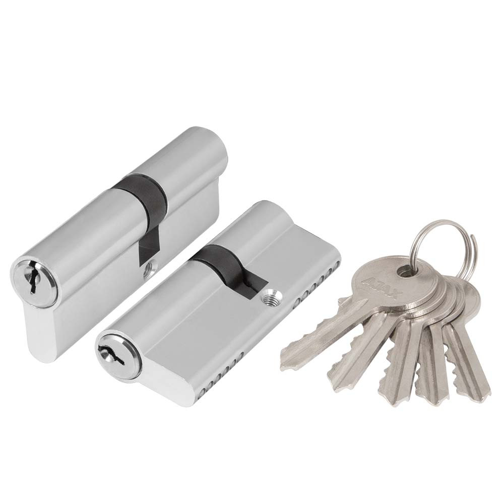 Цилиндровый Ajax (Аякс) механизм (AZ100/70) AZ1000Key70 (30+10+30) CP хром Цилиндровый Ajax (Аякс) механизм (AZ100/70) AZ1000Key70 (30+10+30) CP хром