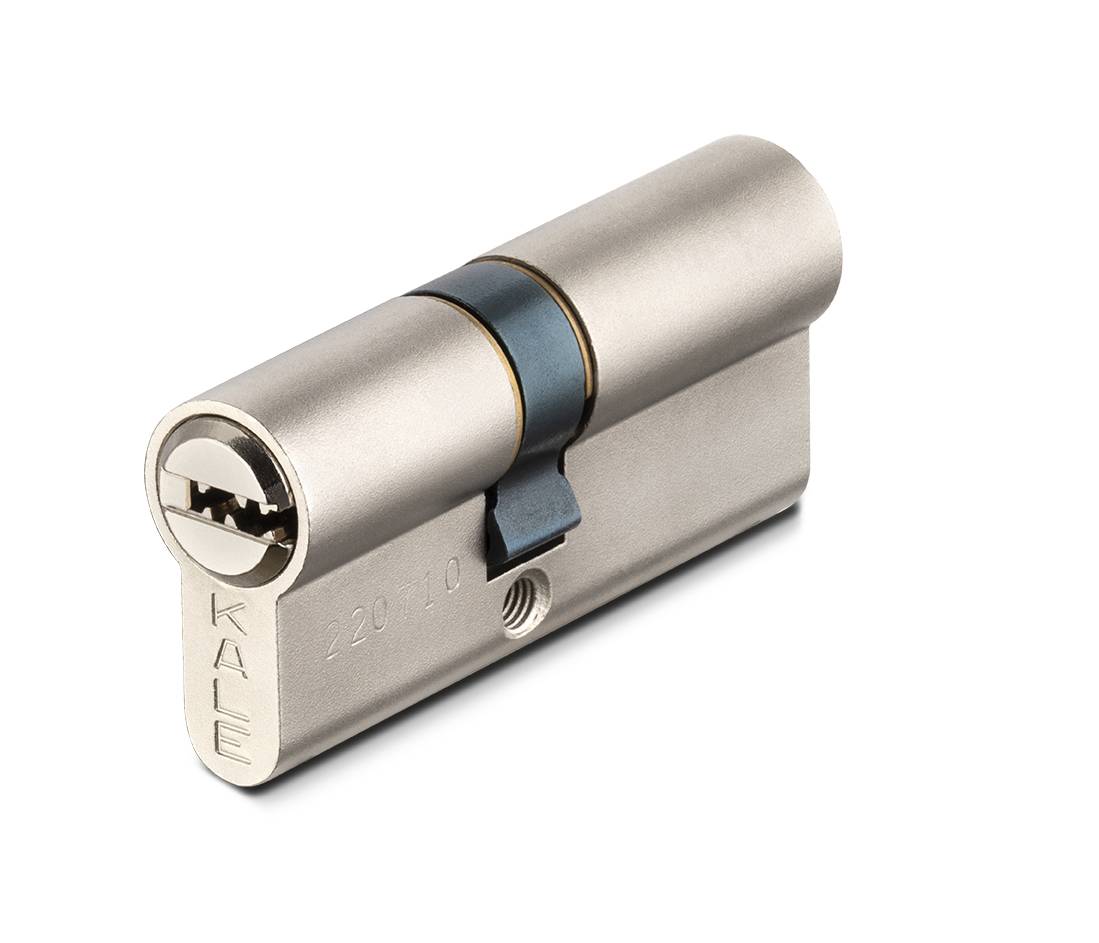 Цилиндровый Kale kilit (Кале килит) механизм 164 SN/80 (30+10+40) mm никель 5 кл. 