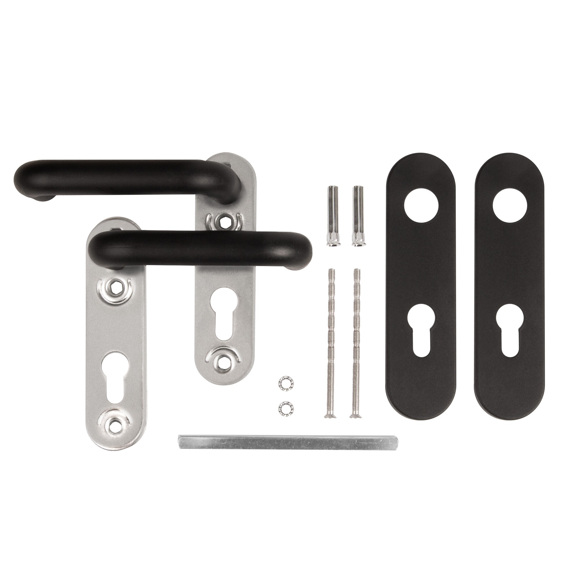 Ручка Fuaro (Фуаро) дверная FP.DH172.0433 NE (B2B) (8x120) с пружиной BL-24 черный Ручка Fuaro (Фуаро) дверная FP.DH172.0433 NE (B2B) (8x120) с пружиной BL-24 черный