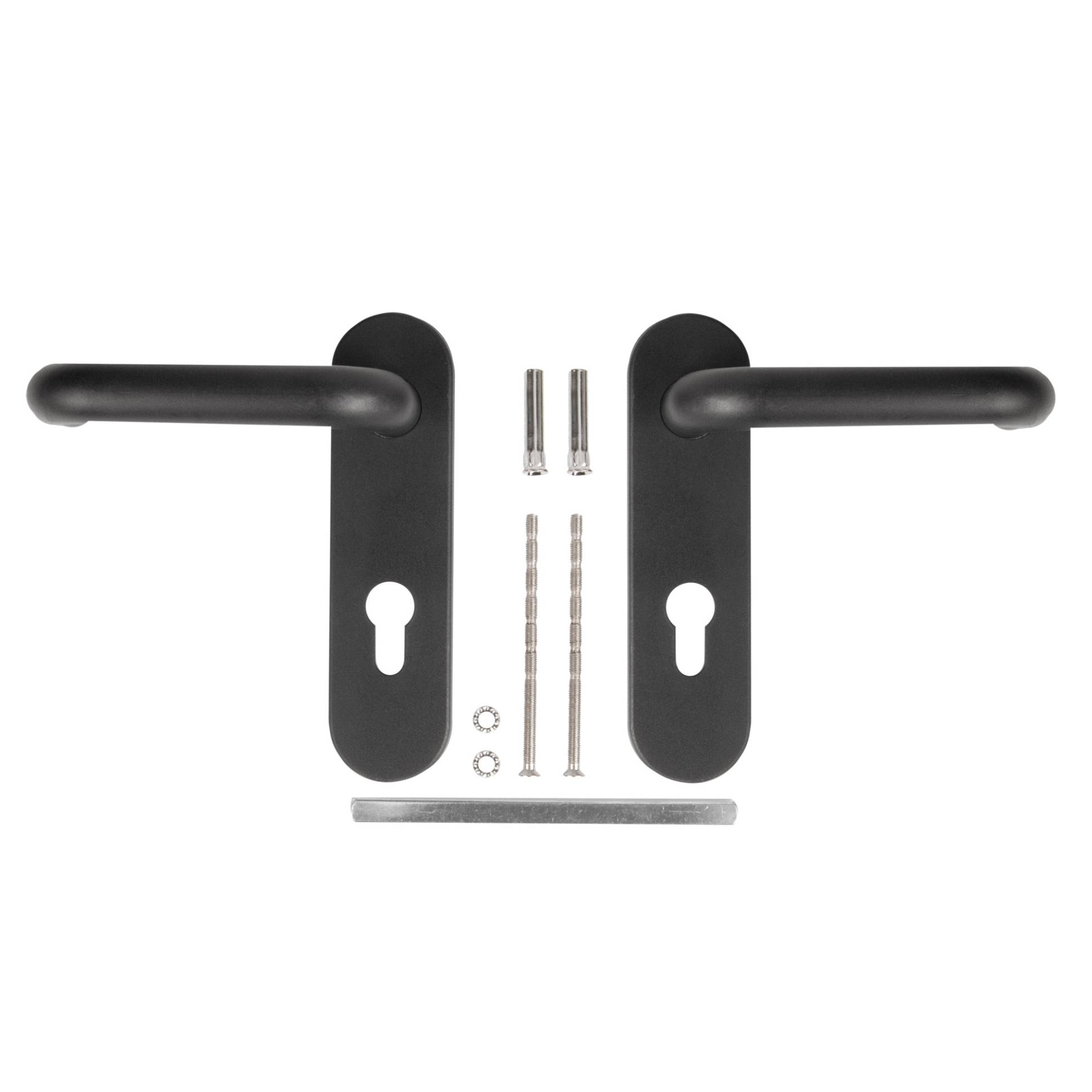 Ручка Fuaro (Фуаро) дверная FP.DH172.0433 NE (B2B) (8x120) с пружиной BL-24 черный 